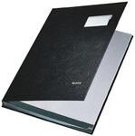Leitz Unterschriftenmappe &raquo;5701&laquo; 10 F&auml;cher schwarz, 24x34 cm