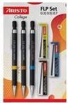 Aristo 6-tlg. Feinminenstift-Set &raquo;FLP 3+3&laquo; schwarz