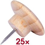 Legamaster Pinnnadeln &raquo;WOODEN&laquo; 25 St&uuml;ck braun