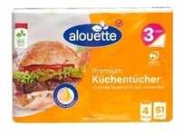 Küchenrollen »Premium« 4 Rollen 3-lagig weiß, alouette, 25.8 cm