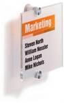 Durable T&uuml;rschild &raquo;Crystal Sign 482219&laquo; transparent, 14.8x14.8 cm