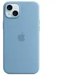 Apple Smartphone-H&uuml;lle mit MagSafe &raquo;Silikon Case&laquo; iPhone 15 Plus winterblau
