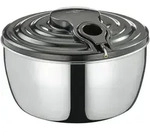 K&uuml;chenprofi Salatschleuder Wave Edelstahl 24cm