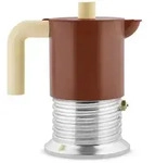 Alessi Espressokocher Vite 3 Tassen braun