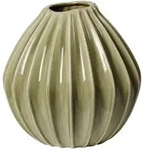 Broste Copenhagen Wide Vase dry sage L 30cm