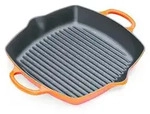 Le Creuset Grillpfanne quadratisch Signature 30 cm ofenrot
