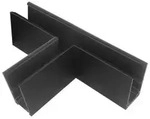 ISOLED Track48 T-Schiene horizontal f&uuml;r Aufbauschiene schwarz nicht...