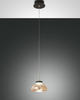 Glas Pendelleuchte Fabas Luce Arabella amber 8W LED dimmbar Einzelpendel EEK E [A-G]