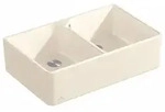 Villeroy & Boch Sp&uuml;lstein Doppelbecken 80 X Crema CeramicPlus, 795x500 mm, H&ouml;he 220