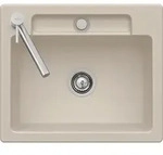 Villeroy & Boch Einbausp&uuml;le Siluet 60 S, 600 x 510 mm, 220 mm H&ouml;he, Snow White