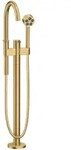 Hansgrohe AXOR One Wannenmischer bodenstehend, Brushed Gold Optic, Ausladung 220 mm