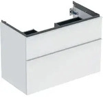 Geberit iCon Unterschrank f&uuml;r Waschtisch, 88,8 x 61,5 x 47,6 cm, wei&szlig; matt, mit