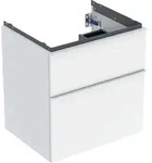 Geberit iCon Unterschrank f&uuml;r Waschtisch, 2 Schubladen, wei&szlig; hochgl&auml;nzend/matt,
