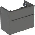 Geberit iCon Unterschrank f&uuml;r Waschtisch, lava lackiert matt, 74 x 61,5 x 41,6 cm,