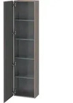 Duravit Hochschrank &bdquo;L-Cube&ldquo; 40 &times; 176 &times; 24,3 cm Basalt Matt
