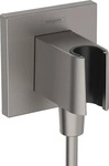 Hansgrohe 26889340, Hansgrohe FixFit E Brausehalter Porter KS Brushed Black Chrome