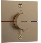 Hansgrohe ShowerSelect Comfort E Thermostat Unterputz, Brushed Bronze, 2 Verbraucher
