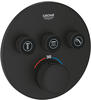 Thermostat Grohtherm SmartControl 29508, 3 Absperrventile, Fertigmontageset für