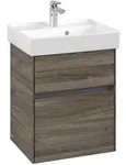 Villeroy & Boch Waschbeckenunterschrank Collaro C00600, Eckig Stone Oak, 460x374 mm,