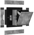 Hansgrohe XtraStoris Rock Einbau Abfalleimer Mattschwarz 300x300x140 mm