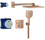 Grohe Unterputz-Armatur eckige Form &bdquo;Grohtherm&ldquo; SmartControl Ausladung 400 mm in