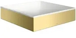 Hansgrohe AXOR Suite Aufsatzwaschtisch 400x400 mm, Brushed Brass, SolidSurface, 80 mm