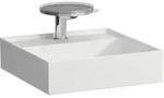 Aufsatzhandwaschbecken Kartell &bull; 460x460x150 1 Hahnloch ohne &Uuml;berlauf wei&szlig;