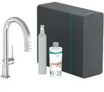 Hansgrohe Aqittura M91 SodaSystem 210 - Einhebel-K&uuml;chenmischer mit Ausziehauslauf,