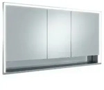 KEUCO ROYAL LUMOS Spiegelschrank Wandeinbau 3-t&uuml;rig kurze T&uuml;r silber-eloxiert