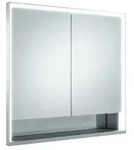 KEUCO ROYAL LUMOS Spiegelschrank Wandeinbau 2-t&uuml;rig kurze T&uuml;r silber-eloxiert