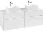 Villeroy & Boch Waschbeckenunterschrank Collaro, Eckig, Glossy White, 1400 x...