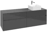 Villeroy & Boch Waschbeckenunterschrank Collaro C05100, Eckig Glossy Grey,