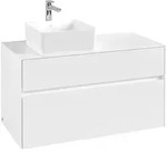 Villeroy & Boch Waschbeckenunterschrank Collaro, Eckig White Matt, 1000x548x500...