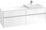 Villeroy & Boch Waschbeckenunterschrank Collaro C02300, Eckig White Matt,