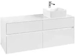 Villeroy & Boch Waschbeckenunterschrank Collaro, Eckig, Glossy White, 1400 x...