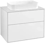 Villeroy & Boch Finion Waschbeckenunterschrank G63 800x603x501mm Glossy White...
