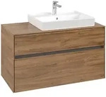 Villeroy & Boch Waschbeckenunterschrank Collaro C01800, Kansas Oak,...