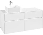 Villeroy & Boch Waschbeckenunterschrank Collaro, Eckig, Glossy White, 1.200 x...