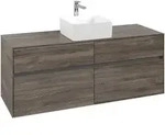 Villeroy & Boch Waschbeckenunterschrank Collaro C04500, Eckig Stone Oak, 1400 x...