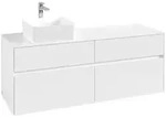 Villeroy & Boch Waschbeckenunterschrank Collaro, Eckig, Glossy White, 1400 x...