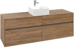 Villeroy & Boch Waschbeckenunterschrank Collaro C04900, Kansas Oak, 1600 x 500...