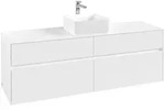 Villeroy & Boch Waschbeckenunterschrank Collaro C04900, Eckig White Matt,