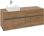 Villeroy & Boch Waschbeckenunterschrank Collaro C04600, Kansas Oak, 1.400 x 500...