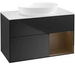 Villeroy & Boch Finion Waschbeckenunterschrank GA2, 1000 x 603 x 501 mm, Black Matt