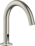 Hansgrohe 38010800, Hansgrohe AXOR Uno Elektronik-Waschtischmischer, Edelstahl Optic,
