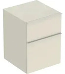 Geberit iCon Seitenschrank, sandgrau, 45x60x47,6 cm, 2 Schubladen mit Selbsteinzug
