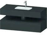 Einbauwaschtisch mit Konsolenwaschtischunterbau &bdquo;Qatego&ldquo; 120 &times; 55 &times; 60...
