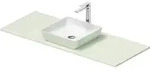 Waschbecken &bdquo;Sivida&ldquo; Waschtisch mit Konsole 12,3 cm in Wei&szlig; (matt) /...