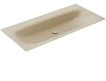 KEUCO EDITION 11 ART Emaille-Waschtisch ohne Hahnlochbohrung 1206 x 4 x 493 sand