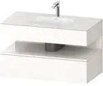 Einbauwaschtisch mit Konsolenwaschtischunterbau &bdquo;Qatego&ldquo; 100 &times; 55 &times; 60...